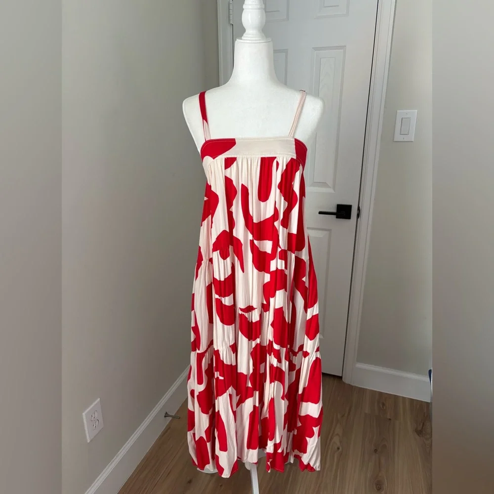 Abel the Label x Anthropologie abstract print maxi dress. - Picture 2 of 7